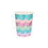 Mermaid Scalloped  <br> Fringe Cups (8pc)